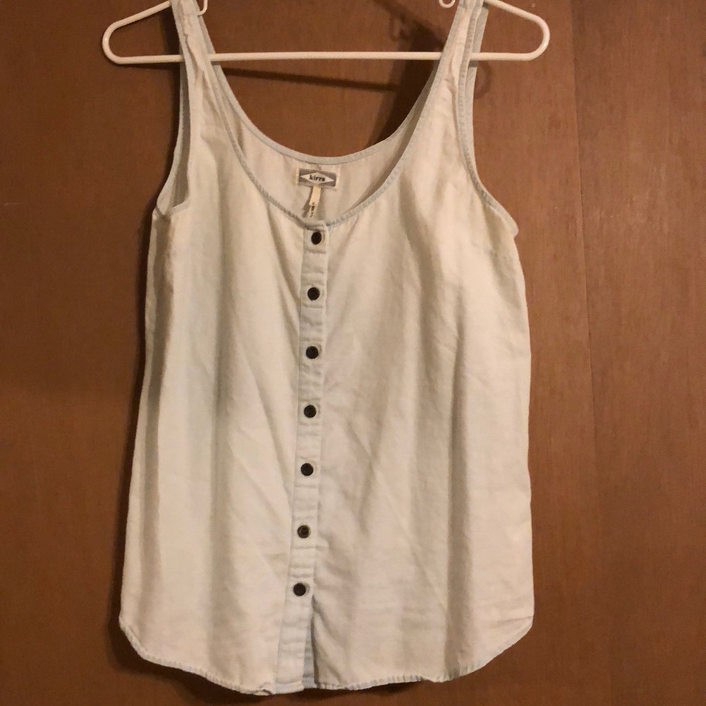 kirra Jean Button Down Tank ✨ VERY CUTE 🧡 - Picture 1 of 5